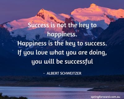 Being Successful and Happy